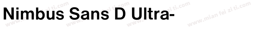Nimbus Sans D Ultra字体转换